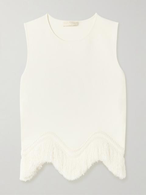 Koa Scalloped Fringed Knitted Tank