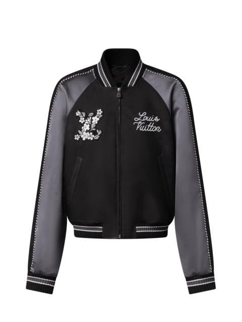 Embellished Mix Leather Blouson