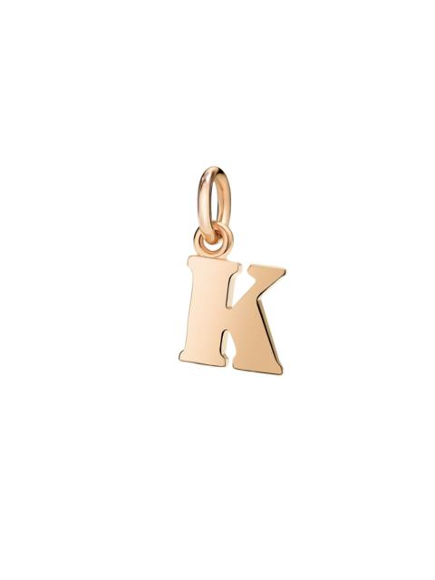 ROSE GOLD LETTER K CHARM