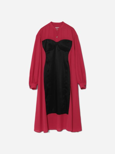 Women's Outline Maxi Dress Dark Pink