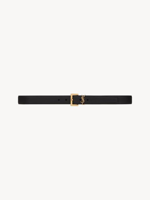 cassandre belt with square buckle in grained leather