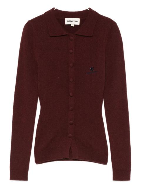 button-up knit cardigan