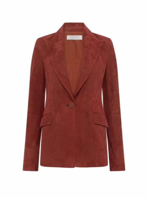 Leiva Blazer in Burnt Sienna Suede