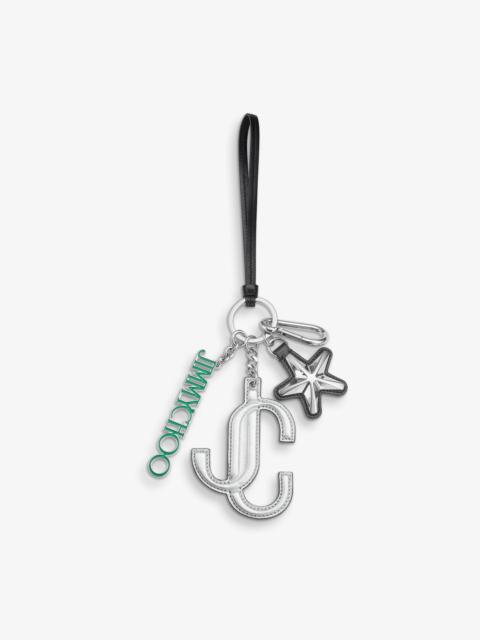 JC Multi Charm
Silver & Green Metallic Nappa Star Logo Bag Charm