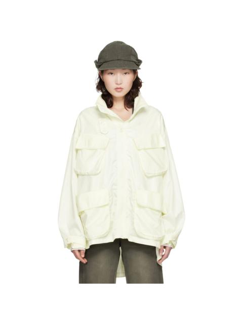 Yellow Cargo Pocket Wind Jacket