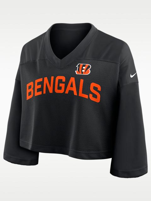 Cincinnati Bengals Wide Receiver Jersey Fashion Women's Nike Dri-FIT NFL Cropped Top