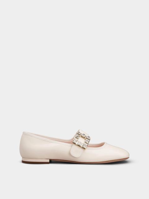 Très Vivier Strass Buckle Babies Ballerinas in Patent Leather