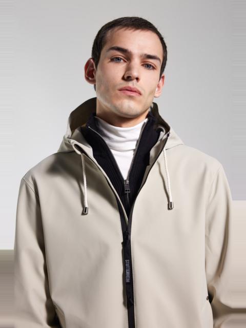 Stockholm Lightweight Zip Matte Raincoat Pelican