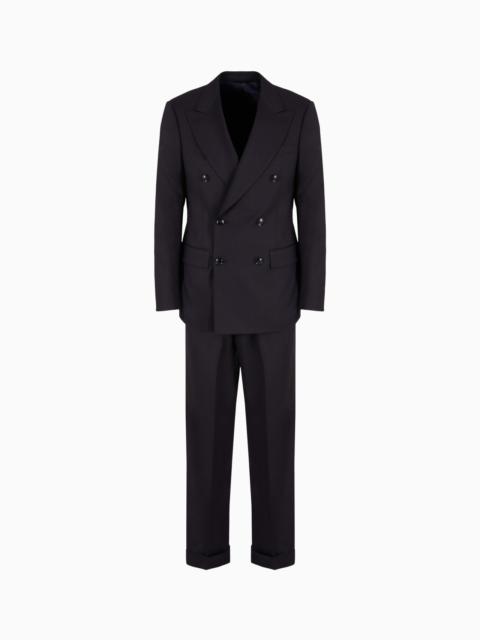 Virgin-wool double-breasted Royal Line suit