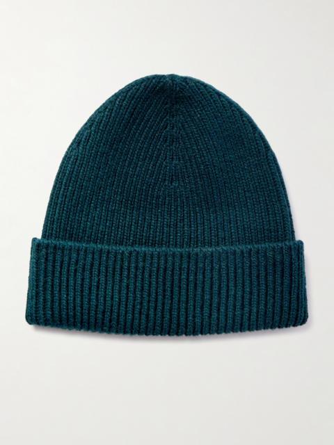 Ribbed Cashmere Beanie