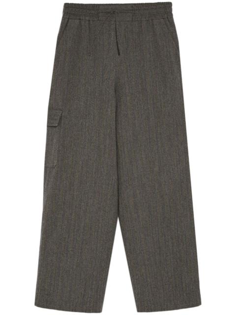 drawstring cargo trousers