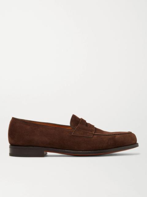 Lopez Suede Penny Loafers Dark brown