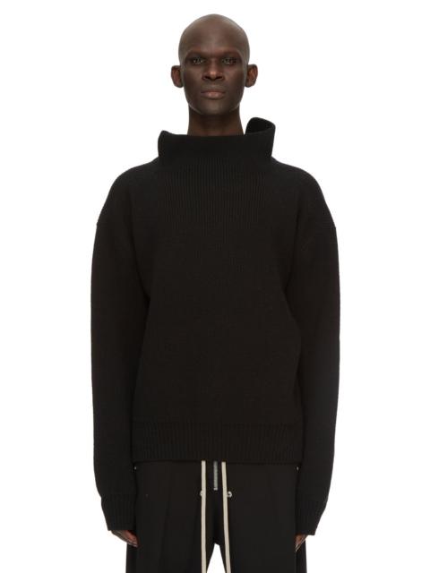 Black Porterville Fisherman Tabard Turtleneck