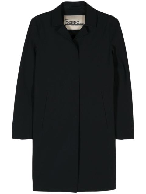 notched-collar single-breasted coat