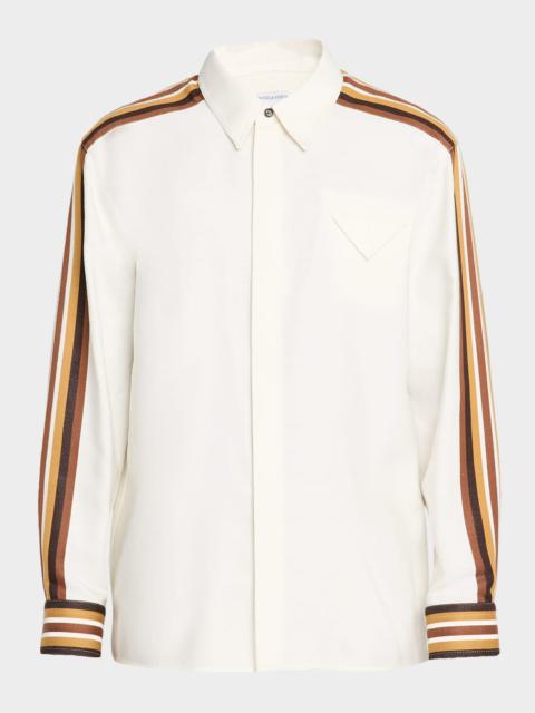 Men's Textured Stripe Sport Shirt