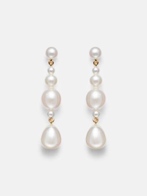 Petite Amis De La Perle 14kt gold earrings with freshwater pearls