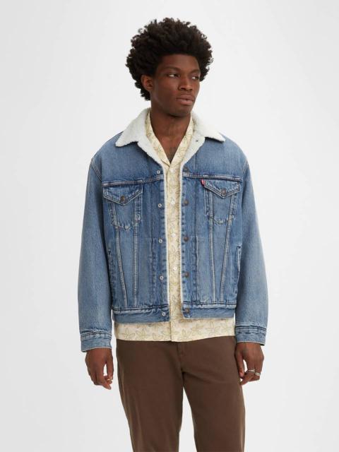 VINTAGE RELAXED FIT SHERPA TRUCKER JACKET