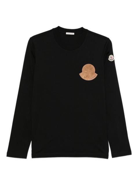 logo-patch long-sleeve top