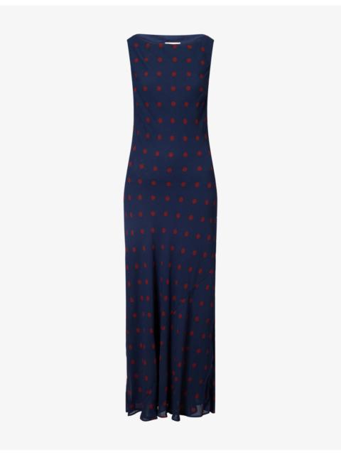 Prescott Polkadot Woven Maxi Dress