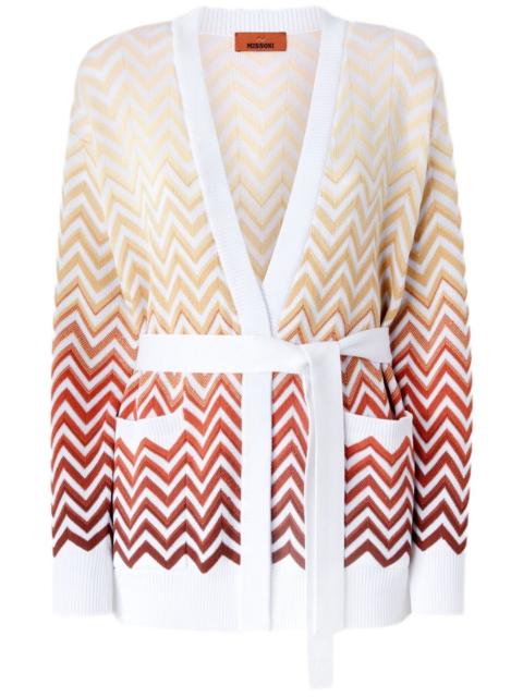 degradé chevron cardigan