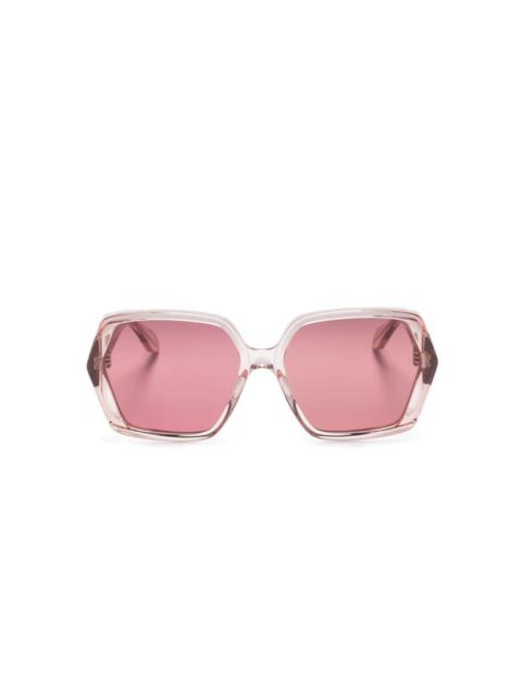 hexagon-frame sunglasses