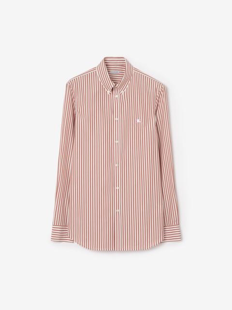 Slim Fit Striped Cotton Shirt