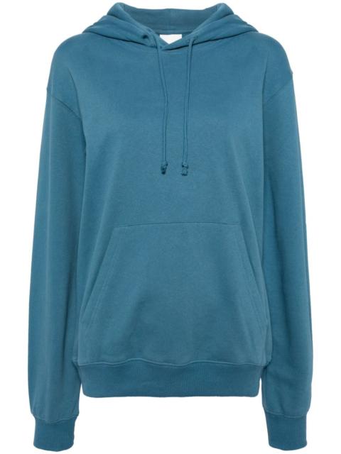 logo-print organic cotton hoodie