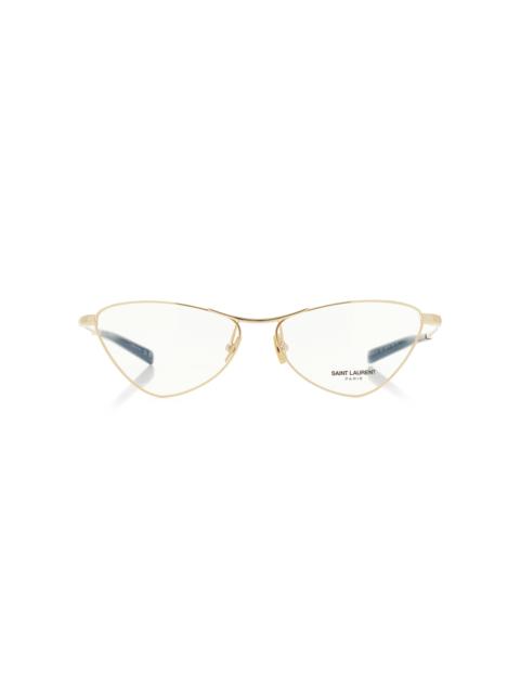 Cat-Eye Metal Glasses gold