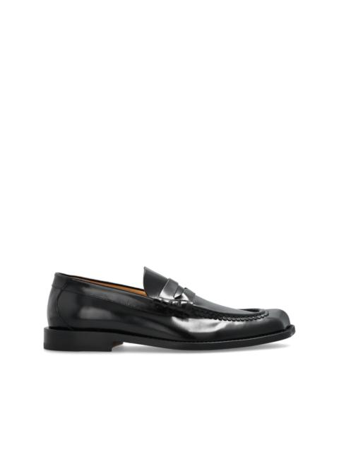 leather loafers