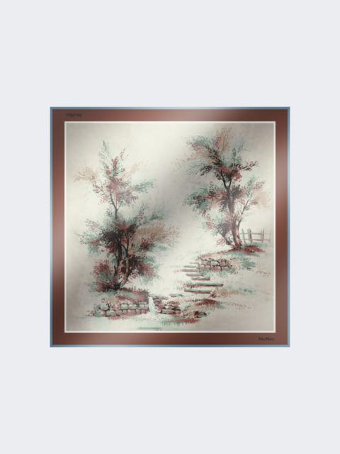 ASTRALE Printed silk foulard