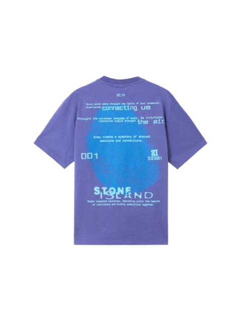 Stone Island Combed Organic Cotton Jersey T-shirt Lavender