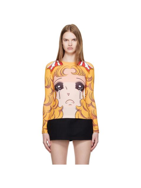 Yellow Ribbon Jersey Crying Girl T-shirt