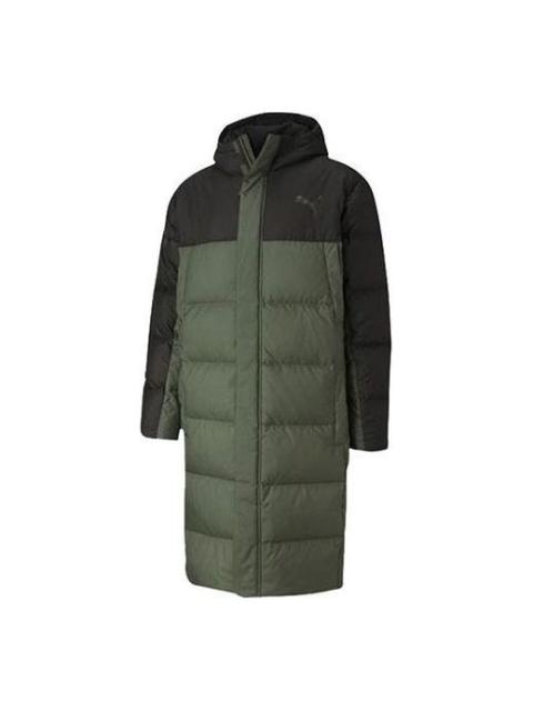 PUMA Long Oversized Down Jacket 'Green Black' 585403-64