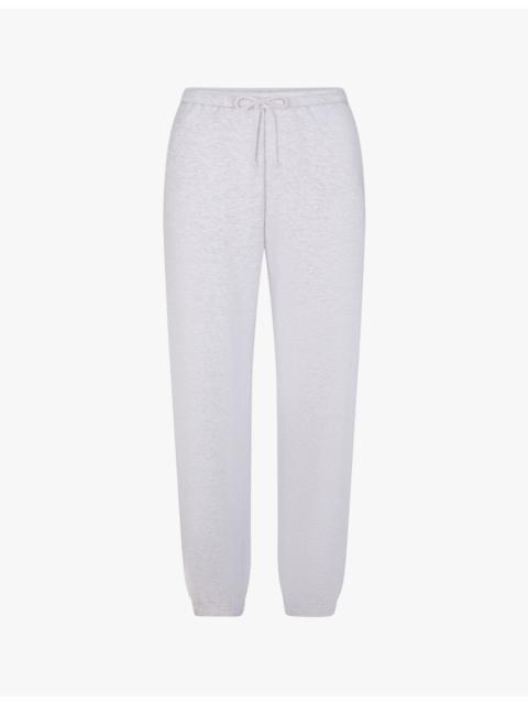Elasticated-waist fleece jogging bottoms
