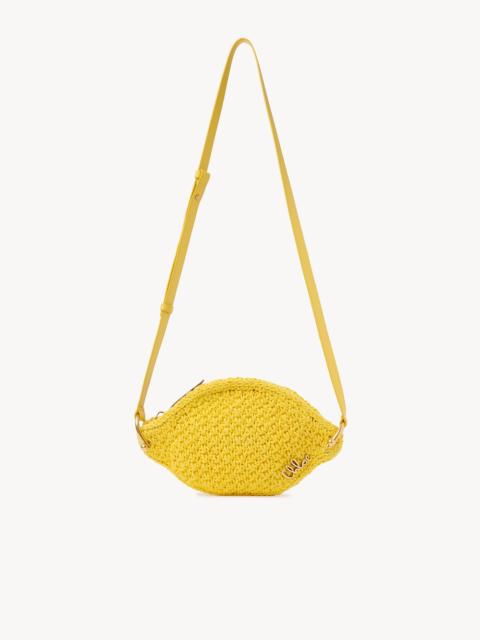 CHLOÉ TROPICUS LEMON CROSSBODY BAG IN WAXED CORD
