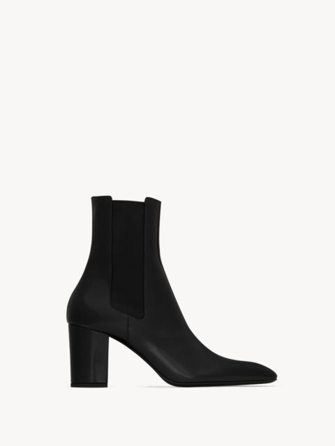 BETTY CHELSEA BOOTS IN GLAZED LEATHER