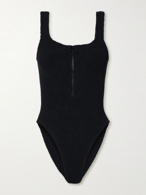 Dallas seersucker swimsuit Black