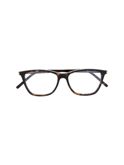 wayfarer-frame glasses