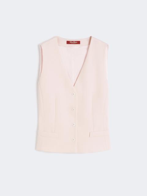 Wool crepe gilet - PINK