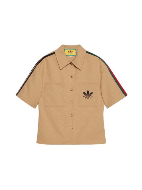 Gucci x adidas Trefoil Jacquard Shirt Beige