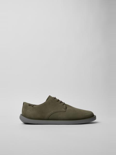 Green Nubuck Shoe for Men.