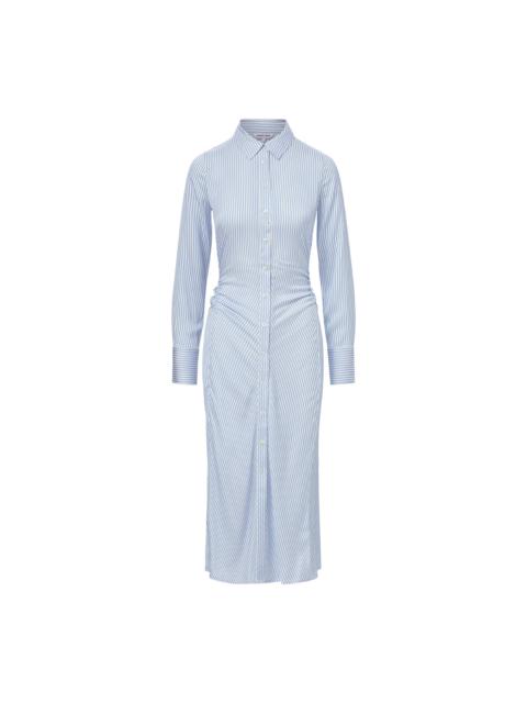 LEX SILK MIDI SHIRTDRESS