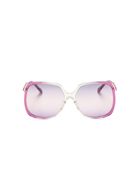 square-frame sunglasses