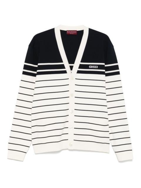 striped cardigan