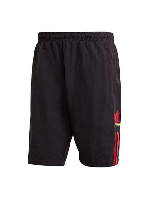 adidas originals 3D WV Short logo 'Black Light Red' GJ6743