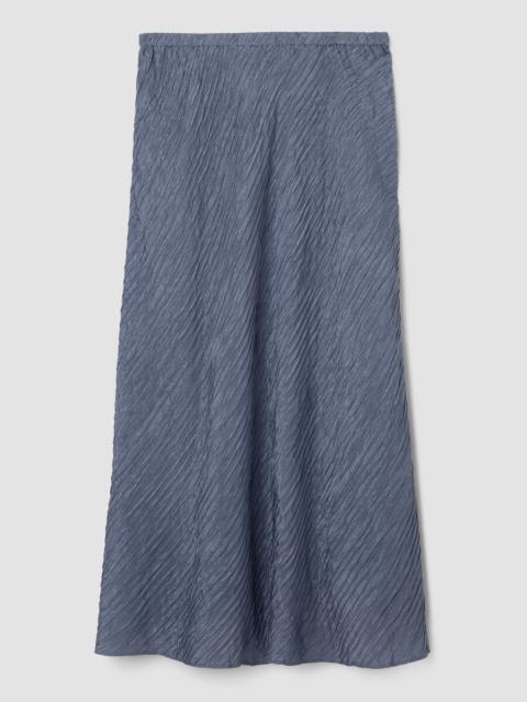 Textured Silk Jacquard Bias Skirt