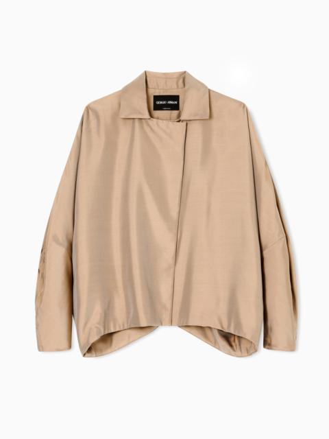 SILK SATIN BLOUSON