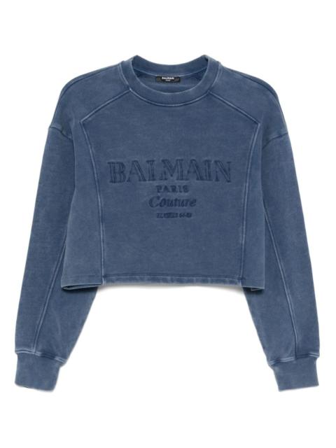 couture embroidered sweatshirt