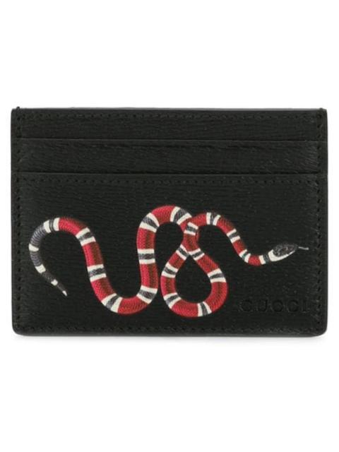Gucci Card Holder Kingsnake Black