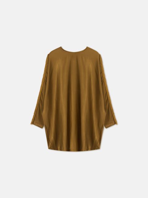 DITTI
Satin long-sleeved dress with frayed seam